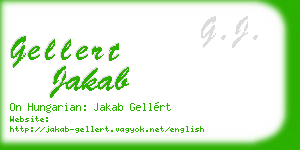 gellert jakab business card