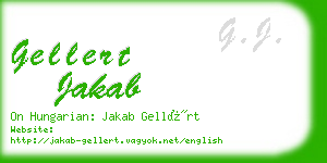 gellert jakab business card